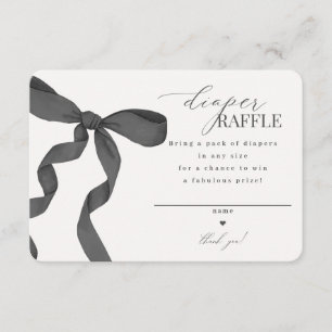 Invitación a Raffle de barrido negro de Coquette B
