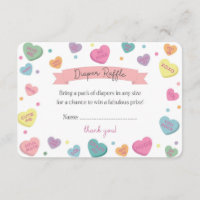 Invitación a Raffle de Candy Diaper