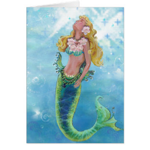 Invitación a recibir tarjetas de sirena mística