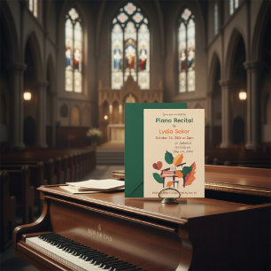 Invitación a Recital de Piano Vintage con Piano de