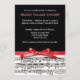 Invitación a recitar conciertos de música en blanc