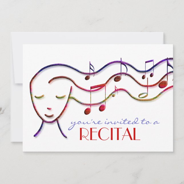 invitación a recitar música (Anverso)