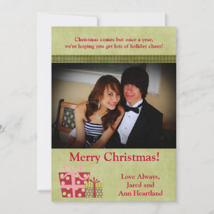 Invitación a regalos para Navidades 5x7