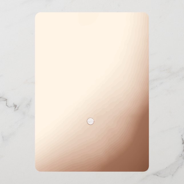 Invitación a Relieve metalizado de 5" x 7" (Anverso)