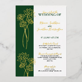 Invitación a Relieve metalizado de Boda de fotogra