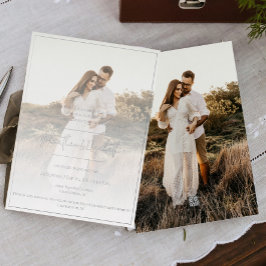 Invitación a Relieve metalizado de Boda de fotogra