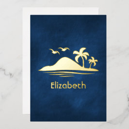 Invitación a Relieve metalizado de ducha de novia