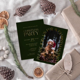 Invitación a Relieve metalizado de fotografía de F