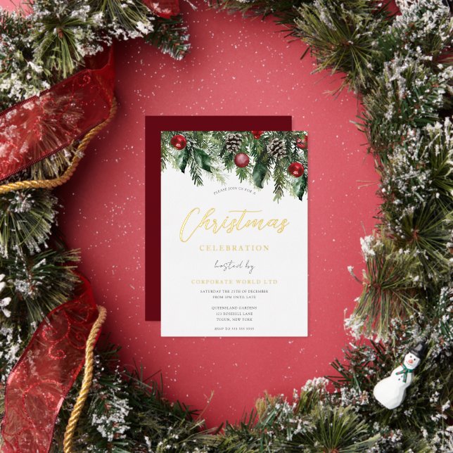 Invitación a Relieve metalizado Fiesta Gold Festiv (in situ)