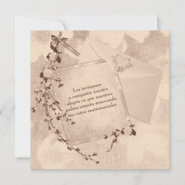 Invitación a renovación de vocales del Boda de tex