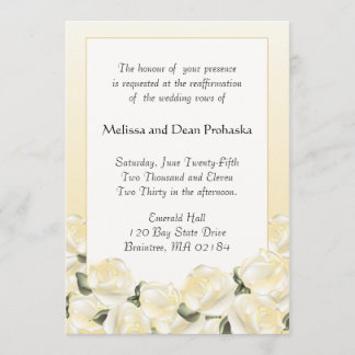 Invitación a renovación del Personalizado de rosa