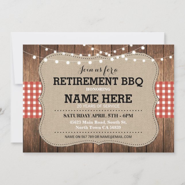Invitación a retiro Invitación a Fiesta jubilado B (Anverso)