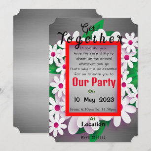 Invitación a Reunión de Amigos