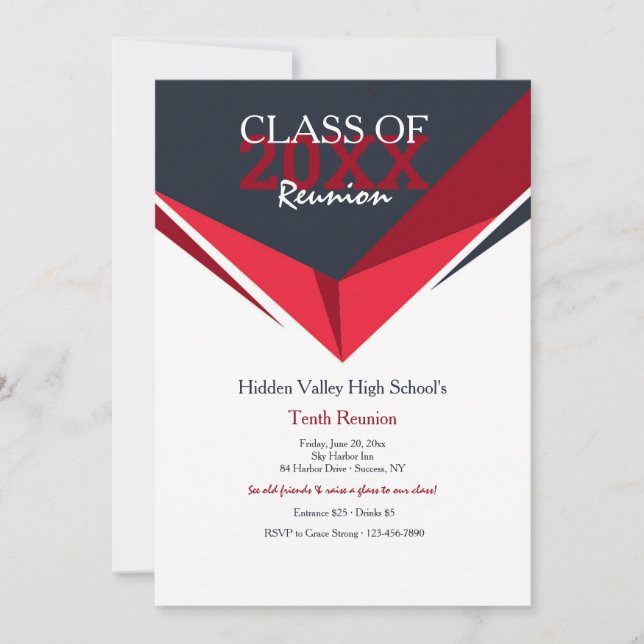 Invitación a Reunión de Clase (Anverso)