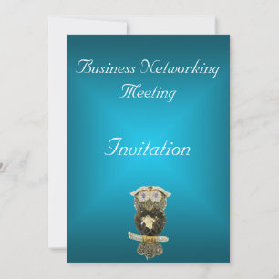 Invitación a reunión de negocios Blue Teal cambiar