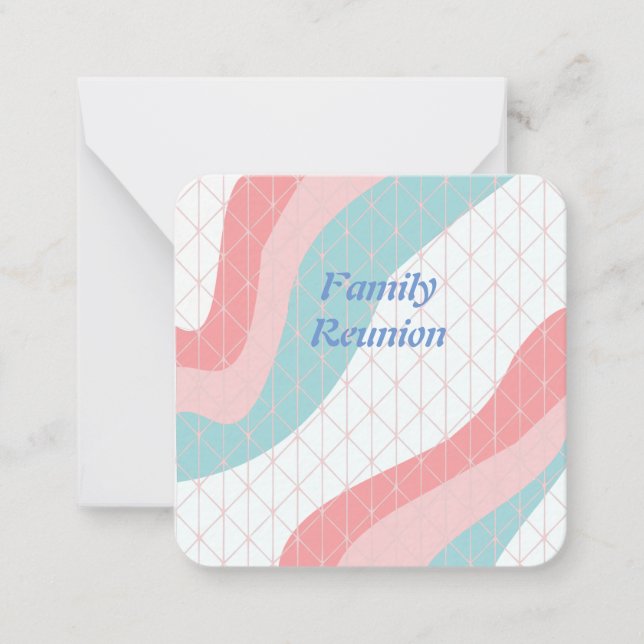Invitación a Reunión Familiar Tarjeta (Anverso)