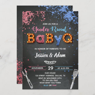 Invitación a revelación de género de BabyQ