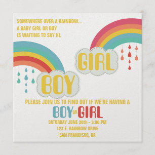 Invitación a REVELACIÓN DE GÉNERO EN RAINBOW