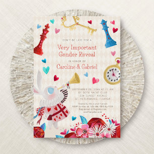 Invitación a revelar el género de Alice Wonderland
