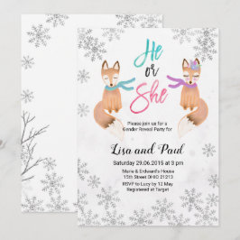 Invitación a revelar el género de Fox Winter Silve