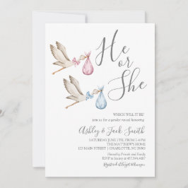 Invitación a revelar el género de la tormenta