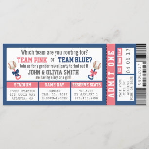 Invitación a revelar el género de los boletos depo