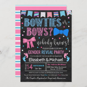 Invitación a revelar el género de los Bowties o Bo