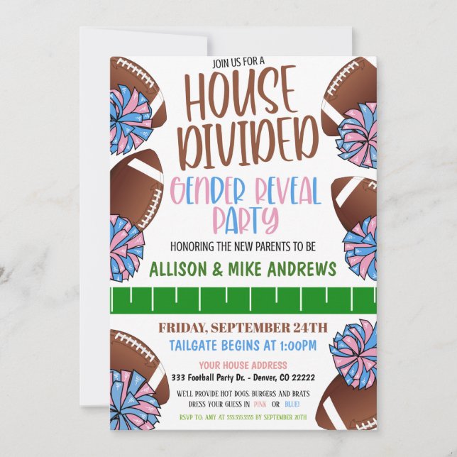 Invitación a revelar el género del fútbol (Anverso)