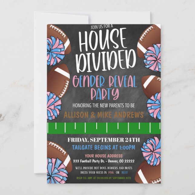 Invitación a revelar el género del fútbol (Anverso)