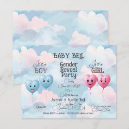 Invitación a revelar el sexo del bebé