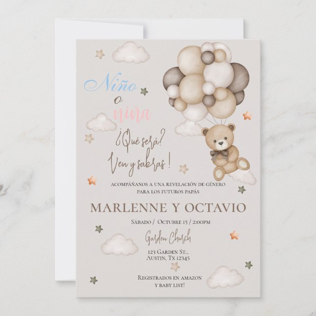 Invitación a revelar género (Anverso)