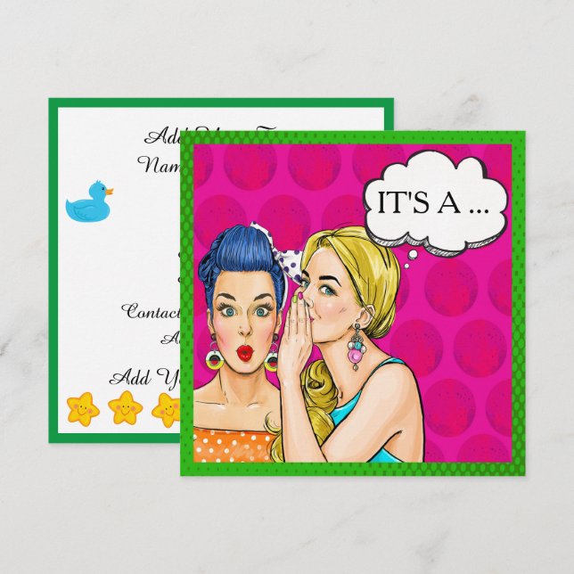 Invitación a revelar género (Anverso / Reverso)