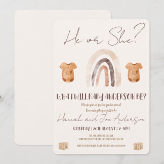 Invitación a revelar género