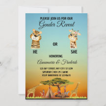 Invitación a revelar género animal africano