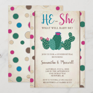 Invitación a revelar género, Baby Shower