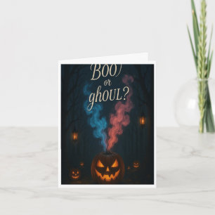 Invitación a revelar género de Boo o o Ghoul Hallo