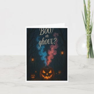 Invitación a revelar género de Boo o o Ghoul Hallo