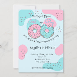 Invitación a revelar género de donut