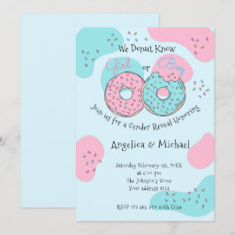 Invitación a revelar género de donut