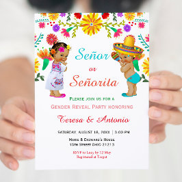 Invitación a revelar género de Fiesta Senor o Seno
