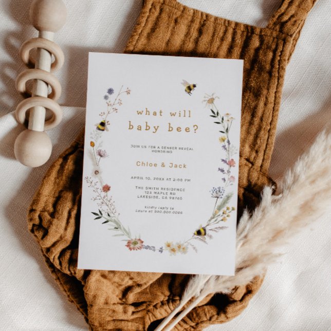 Invitación a revelar género de flor silvestre de a (Subido por el creador)