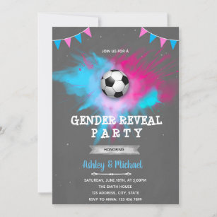Invitación a revelar género de fútbol