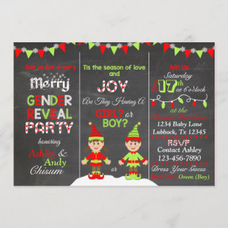 Invitación a revelar género de navidades mayores