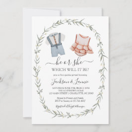 Invitación a revelar género, género vintage revela