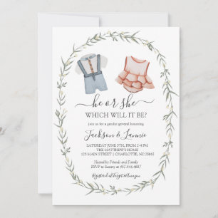 Invitación a revelar género, género vintage revela