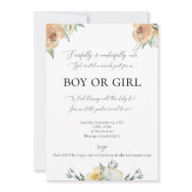 Invitación a revelar género hecha con miedo y mara