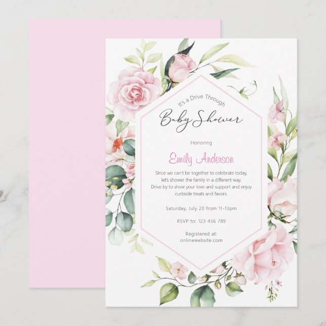 Invitación a revelar género, tan dulce como pueda  (Anverso / Reverso)