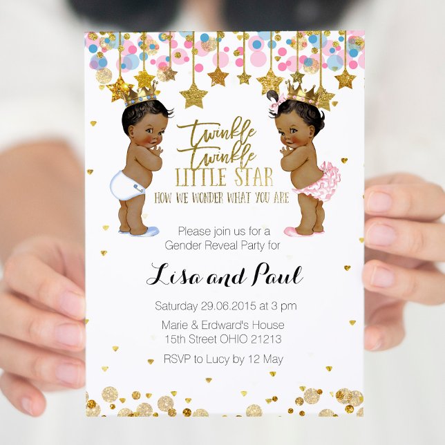 Invitación a revelar sexo de chica o niño (Subido por el creador)