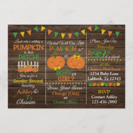 Invitación a revelar sexo en otoño