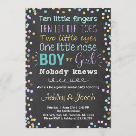 Invitación a revelar sexo Niño o Chica Púrpura Ver